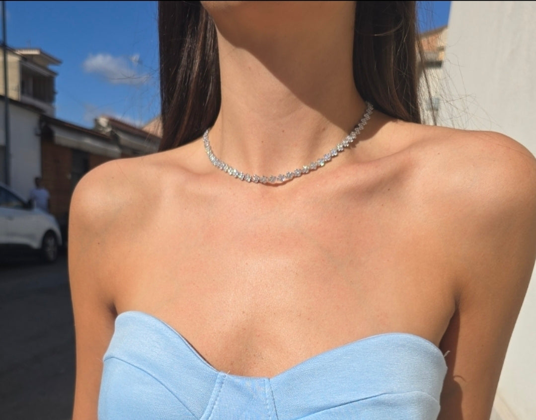 COLLANA TENNIS FIORI