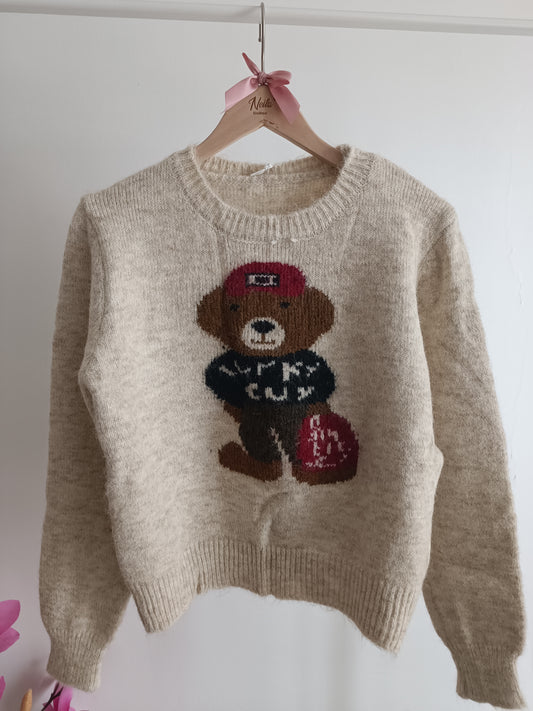 MAGLIONE TEDDY BERRETTO