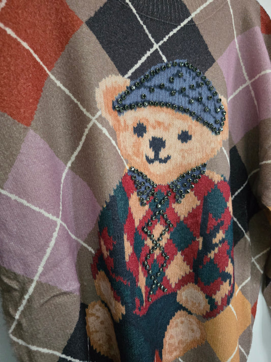 MAGLIONE TEDDY ROMBO