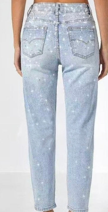JEANS SCINTILLANTE MOM FIT