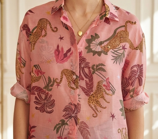 CAMICIA SEMIVELATA VARIE FANTASIE E GESSATA