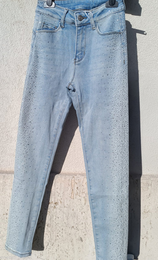 JEANS STRASS LATERALI PUSH UP GALASSIA SKINNY