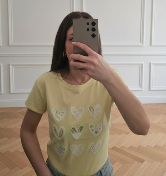 T-SHIRT MIX CUORICINI