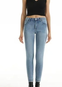 JEANS CON FIOCCO STRASS SKINNY PUSH-UP