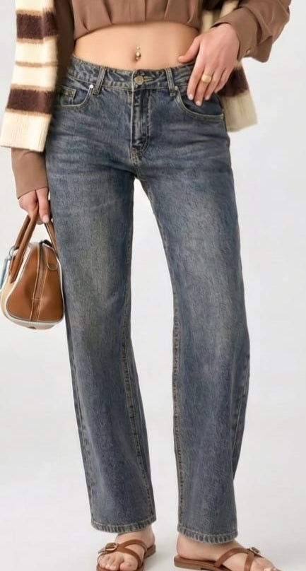 JEANS POCKET TASCA MARRONE STRASS