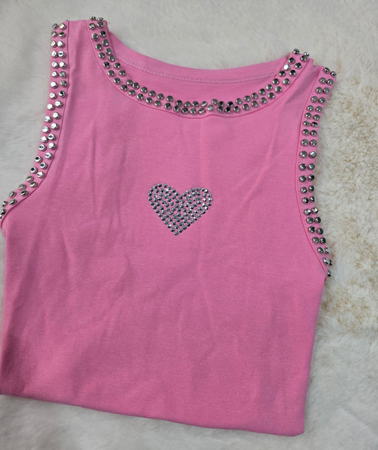 CANOTTA CUORE E STRASS