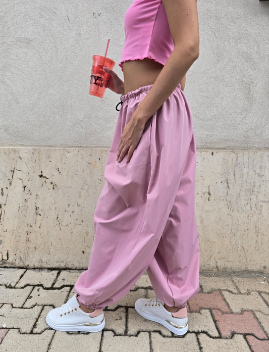 PANTALONI ROSA VERDE BEIGE