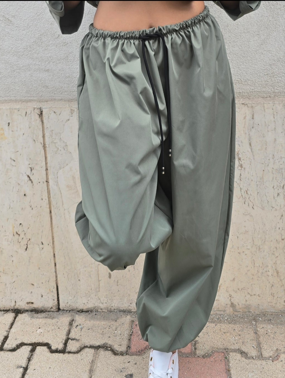 PANTALONI ROSA VERDE BEIGE