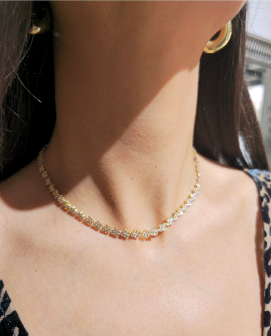 COLLANA TENNIS FIORI
