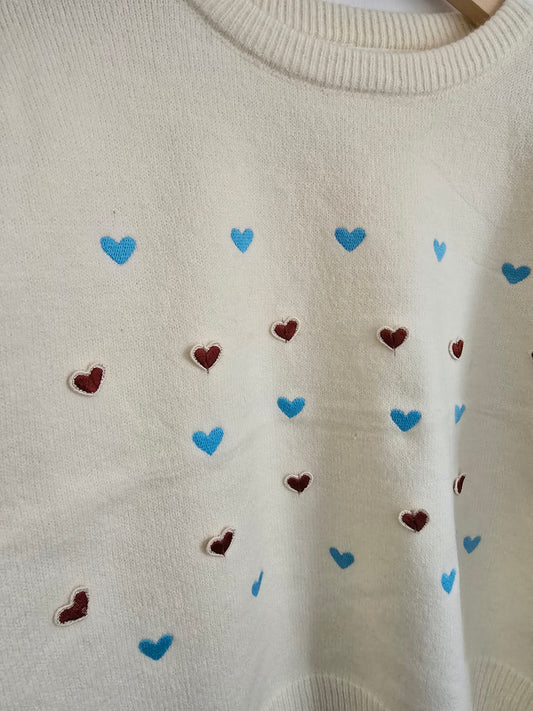 MAGLIONE LOVE CUORICINI