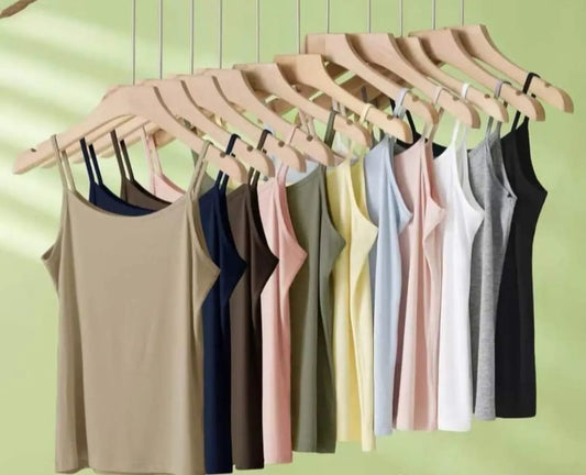 CANOTTA SPALLINE SOTTILI VARI COLORI