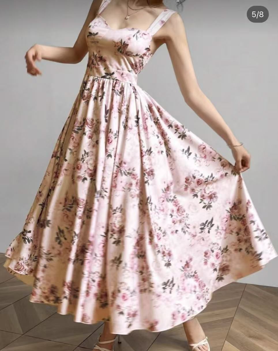 DRESS ABITO LUNGO FLOWERS 4 colori