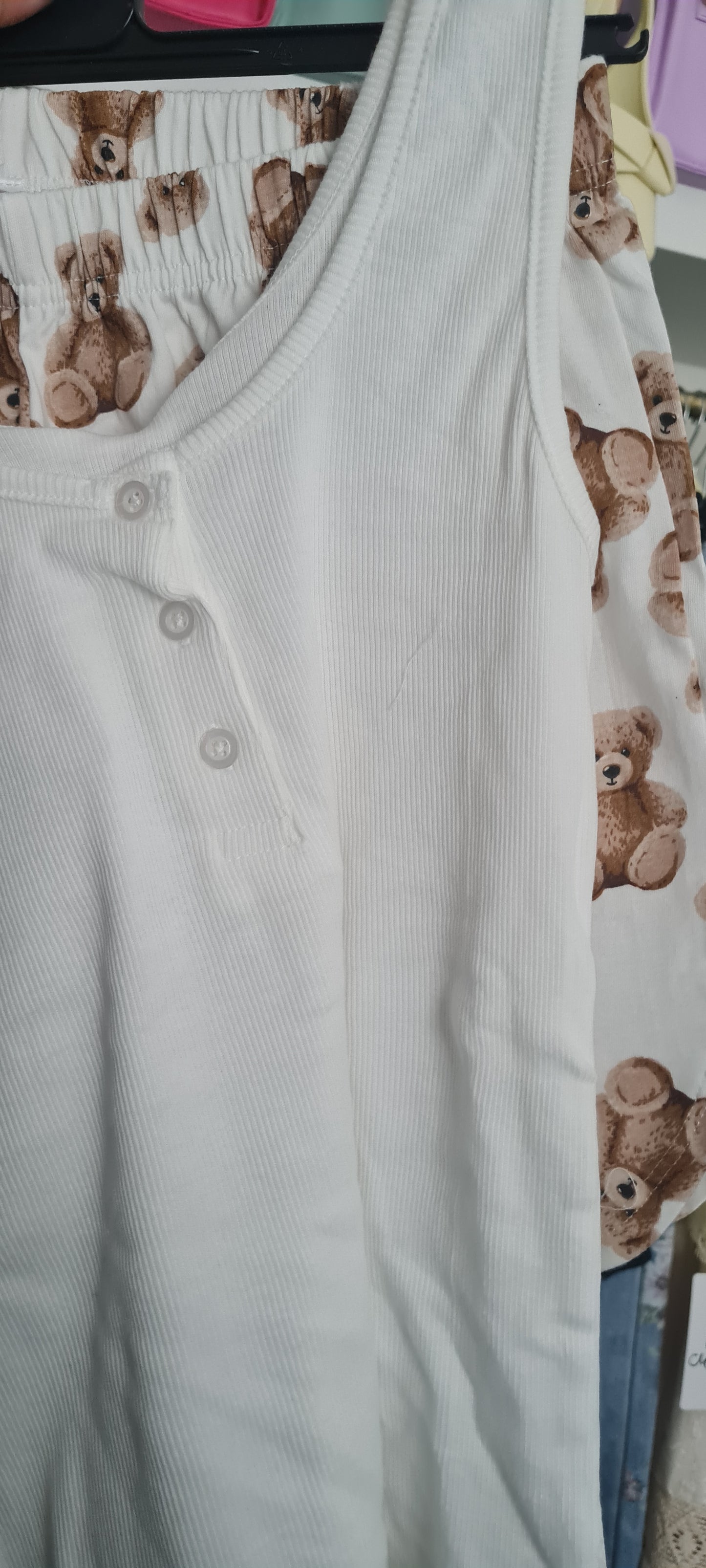 PIGIAMA TEDDY CANOTTA