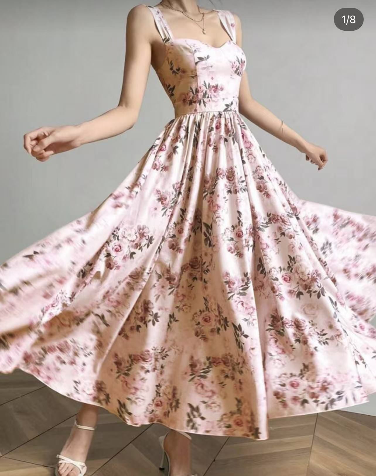 DRESS ABITO LUNGO FLOWERS 4 colori