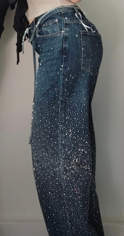 JEANS SHIMMER CON CINTURA