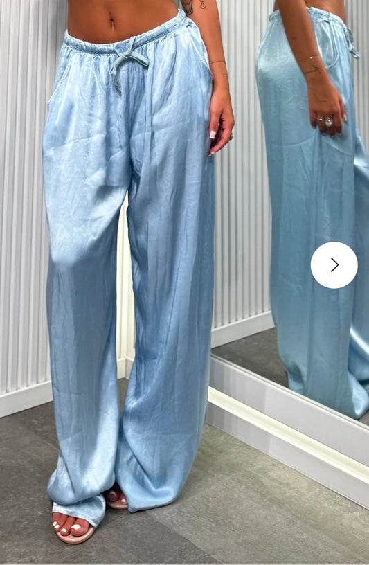 PANTALONI IN RASO SATEN