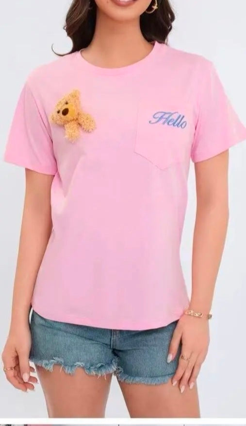 T-SHIRT HELLO TEDDY