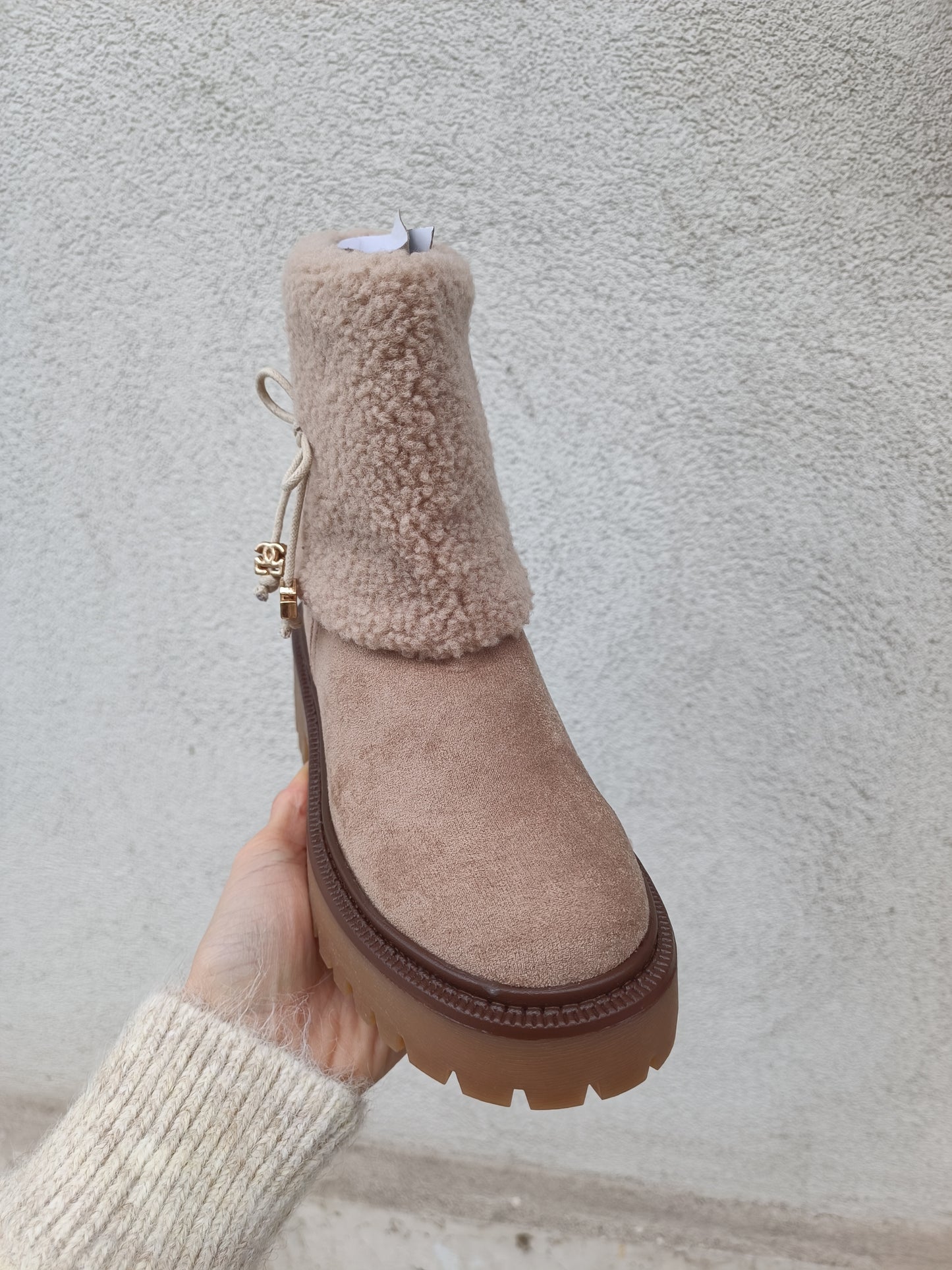 STIVALETTO CHIC NERO E BEIGE