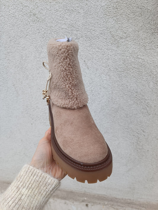 STIVALETTO CHIC NERO E BEIGE