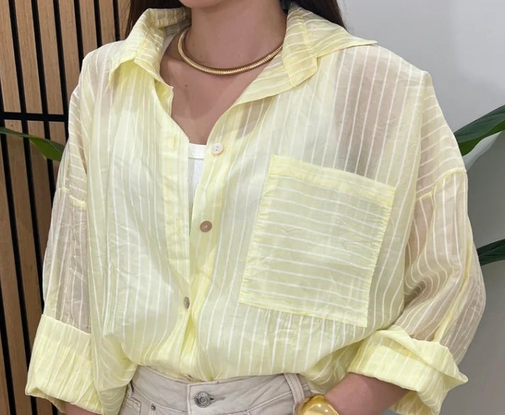 CAMICIA SEMIVELATA GESSATA