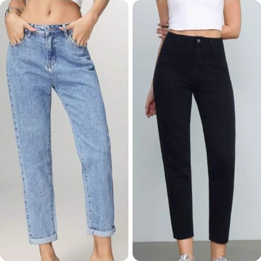 JEANS MOM FIT 2 COLORI