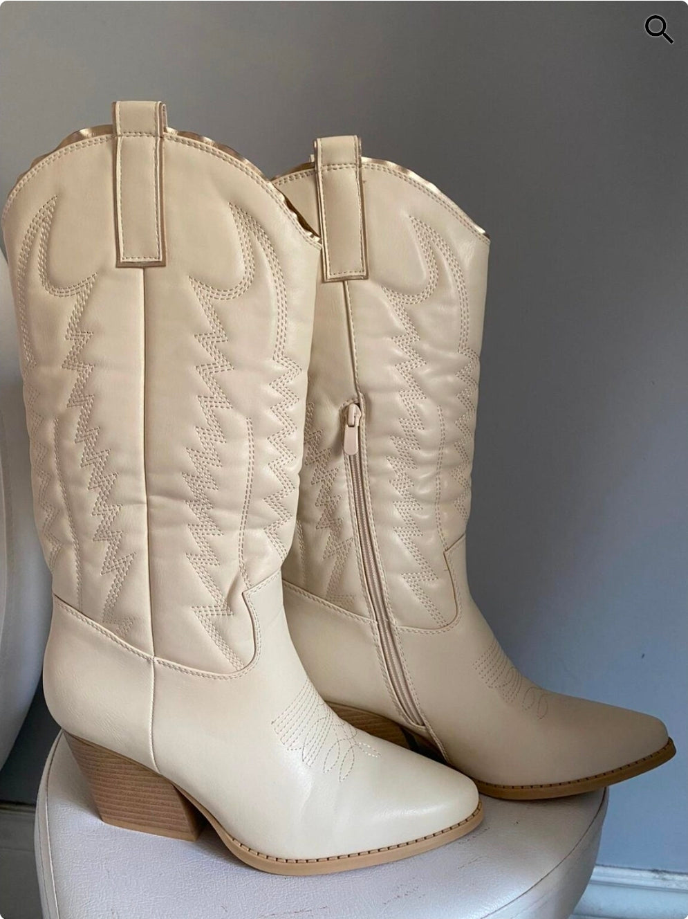 STIVALI CAMPEROS 2 COLORI BEIGE E NERO