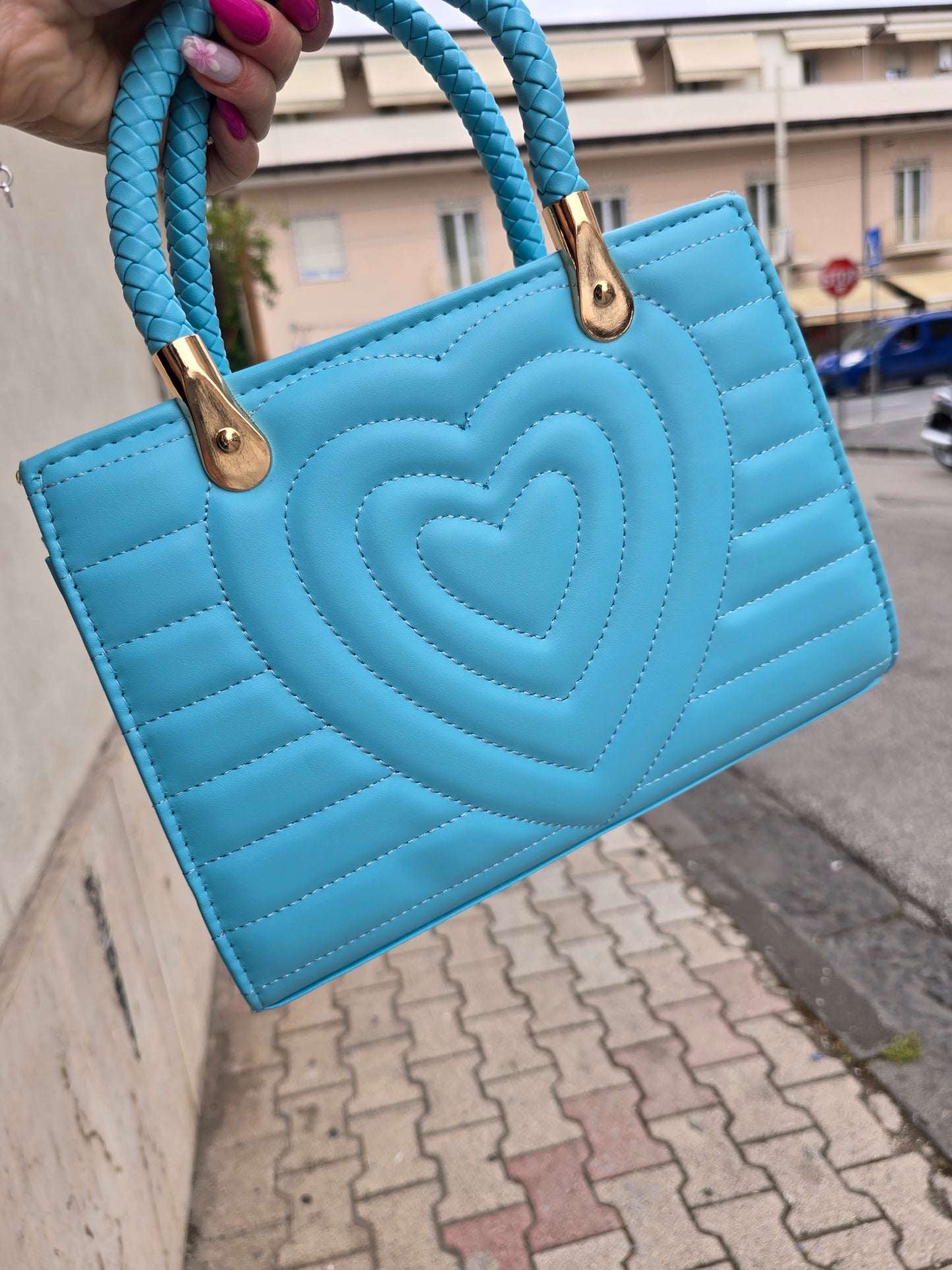 BORSA CUORE 5 COLORI
