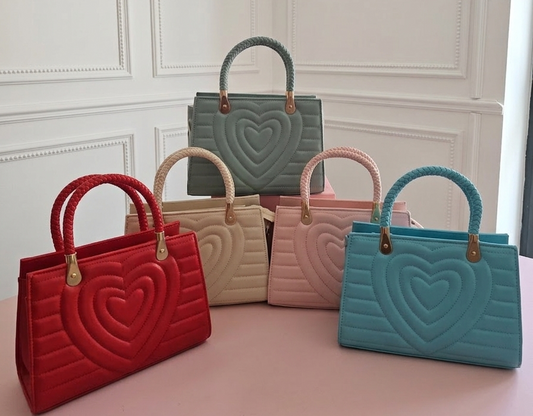 BORSA CUORE 5 COLORI