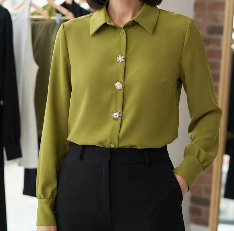 BLUSA BOTTONI GIOIELLO
