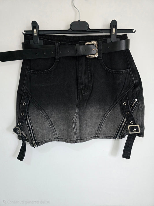 GONNA IN JEANS SFUMATA