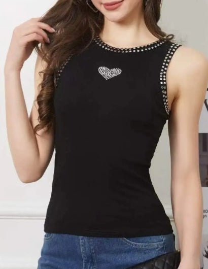 CANOTTA CUORE E STRASS