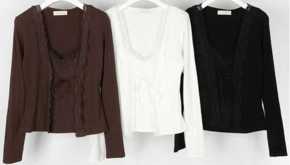 MAGLIA PIZZO 2 IN 1 - 3 COLORI
