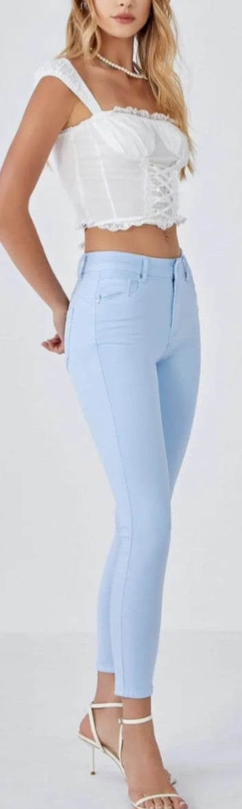 JEANS SKINNY COLORATI PUSH UP  - 6 COLORI dalla xs alla xxl