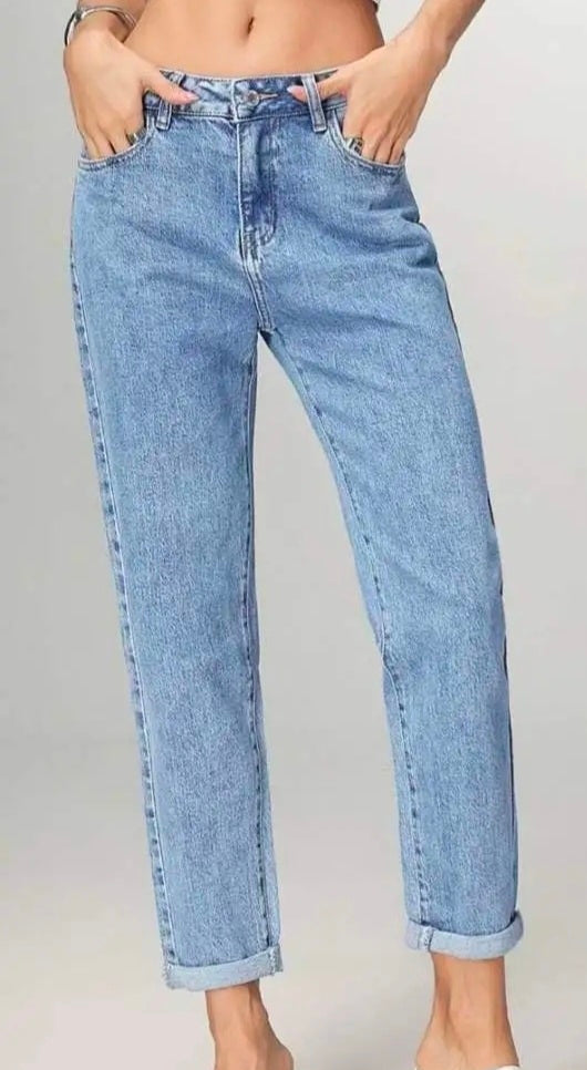 JEANS MOM FIT 2 COLORI