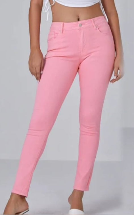 JEANS SKINNY COLORATI PUSH UP  - 6 COLORI dalla xs alla xxl