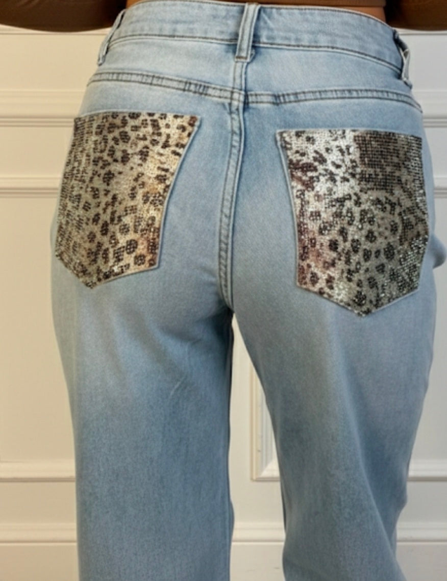 JEANS TASCHE ANIMALIER