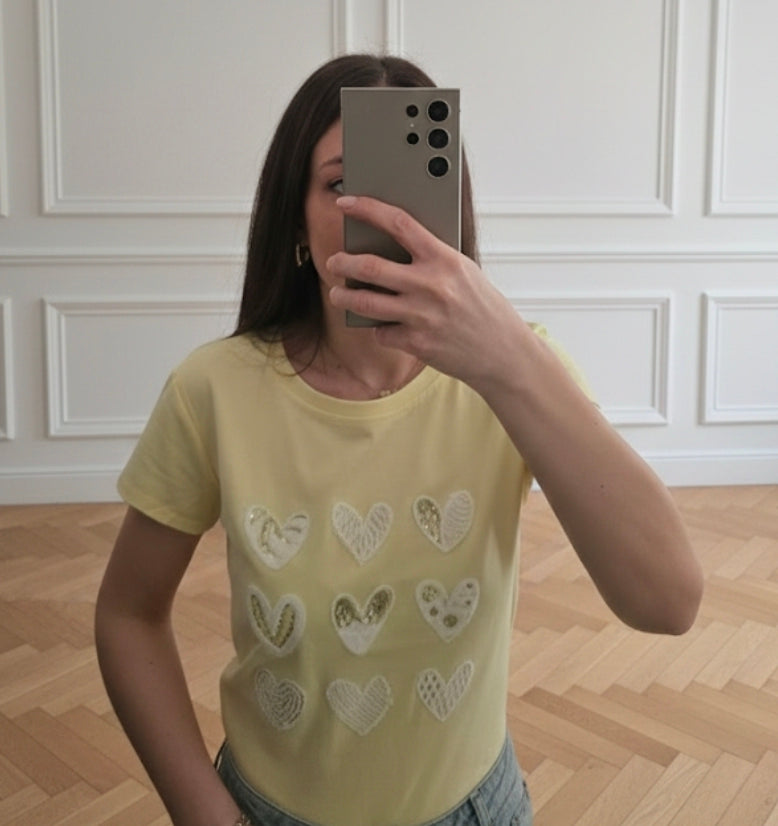 T-SHIRT MIX CUORICINI