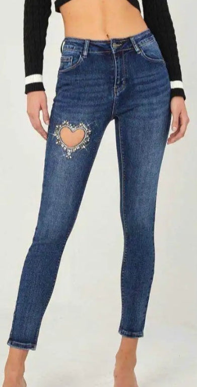 JEANS CUORE SKINNY PUSH-UP