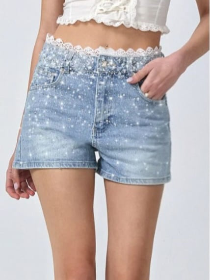 SHORTS MERLETTO E STRASS dalla xs alla xL