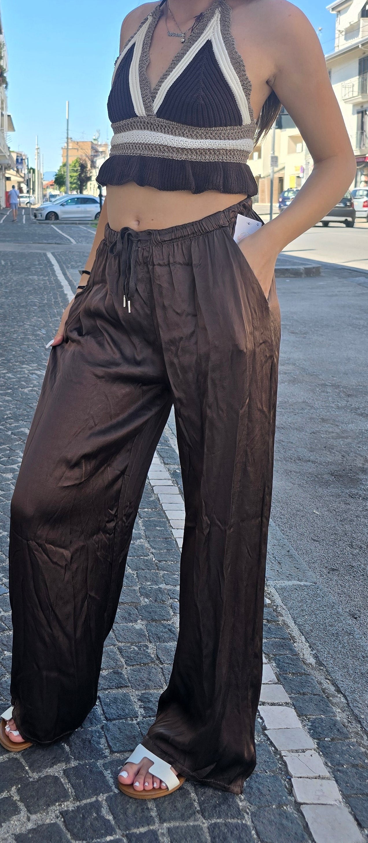PANTALONI SATEN