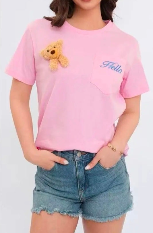 T-SHIRT HELLO TEDDY