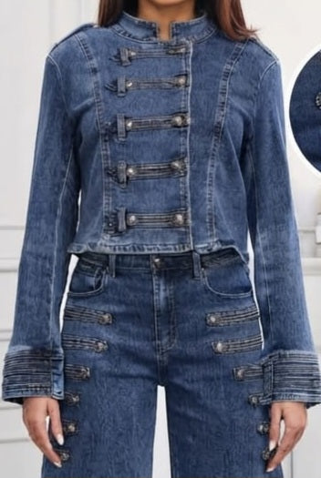 GIACCA IN DENIM BOTTOM