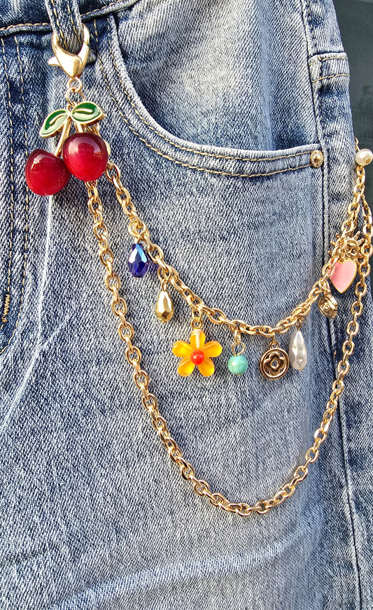 JEANS CIONDOLI CILIEGIA FIORE CUORE