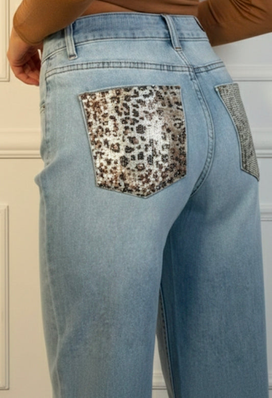 JEANS TASCHE ANIMALIER
