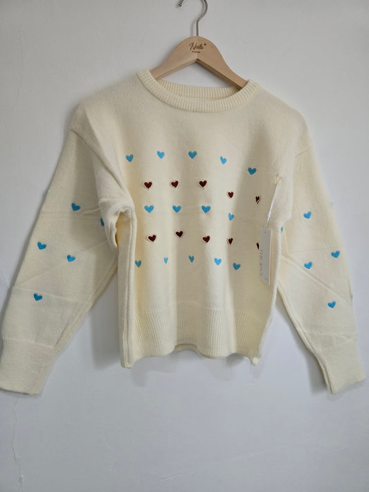 MAGLIONE LOVE CUORICINI