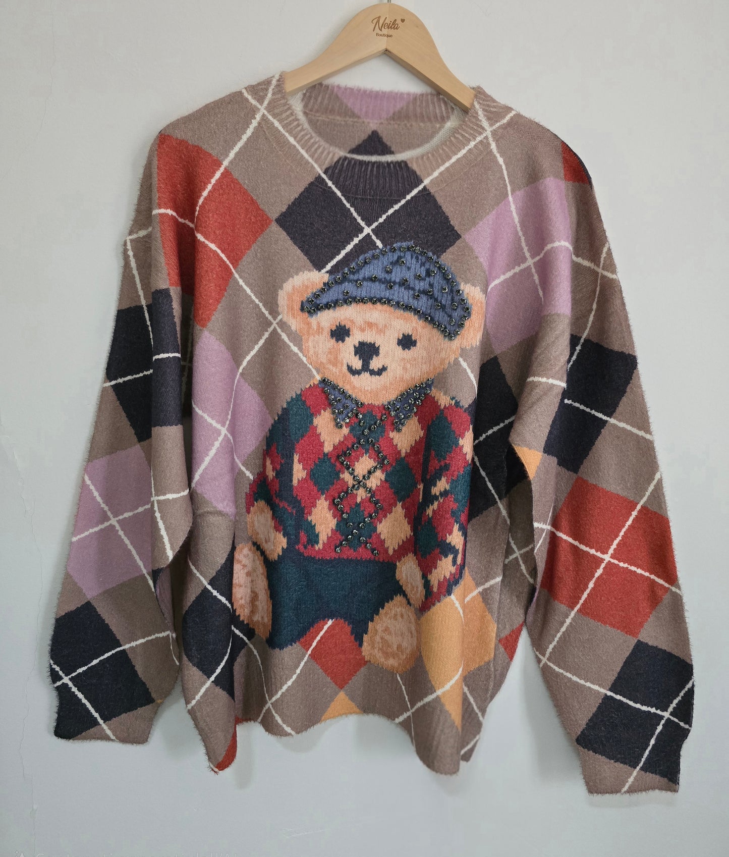 MAGLIONE TEDDY ROMBO