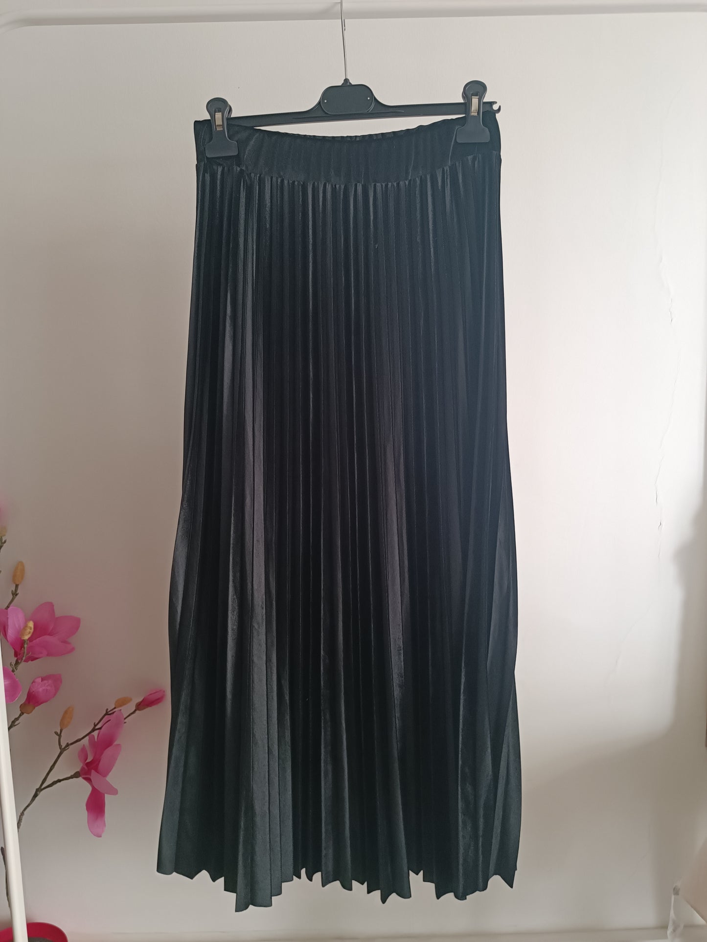 GONNA LUNGA VELLUTO PLISSETTATA