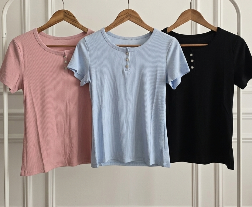 T-SHIRT 3 BOTTONI LUXURY