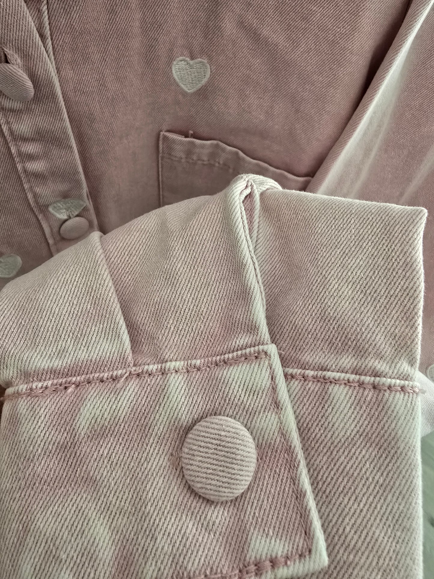 CAMICIA IN JEANS CUORICINI (2 colori)