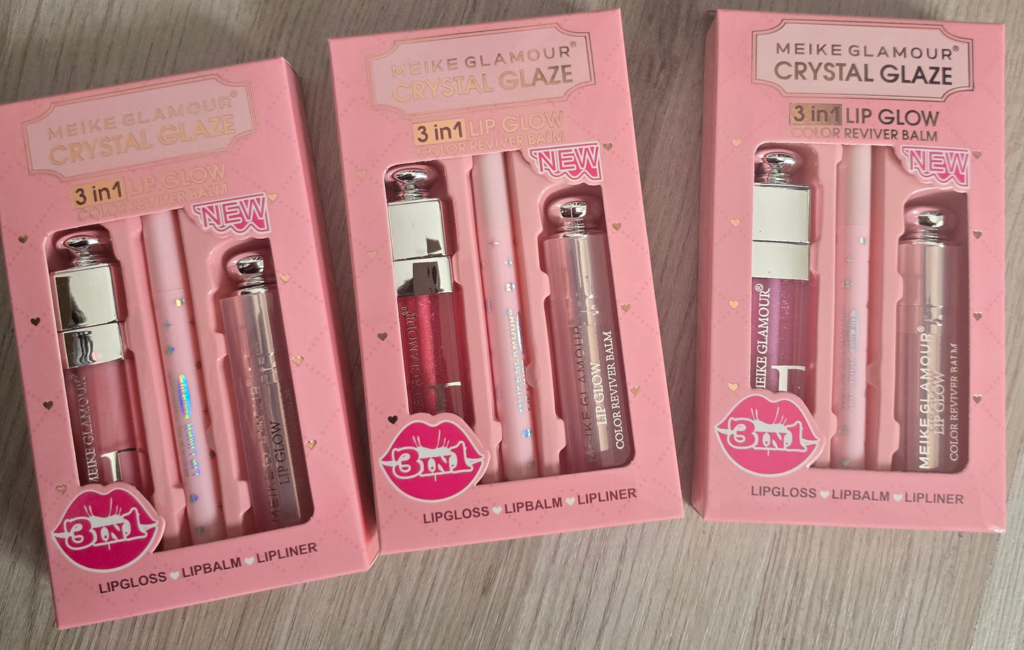 3 in 1 LIP GLOW - LIPGLOSS, LIPBALM, LIPLINER